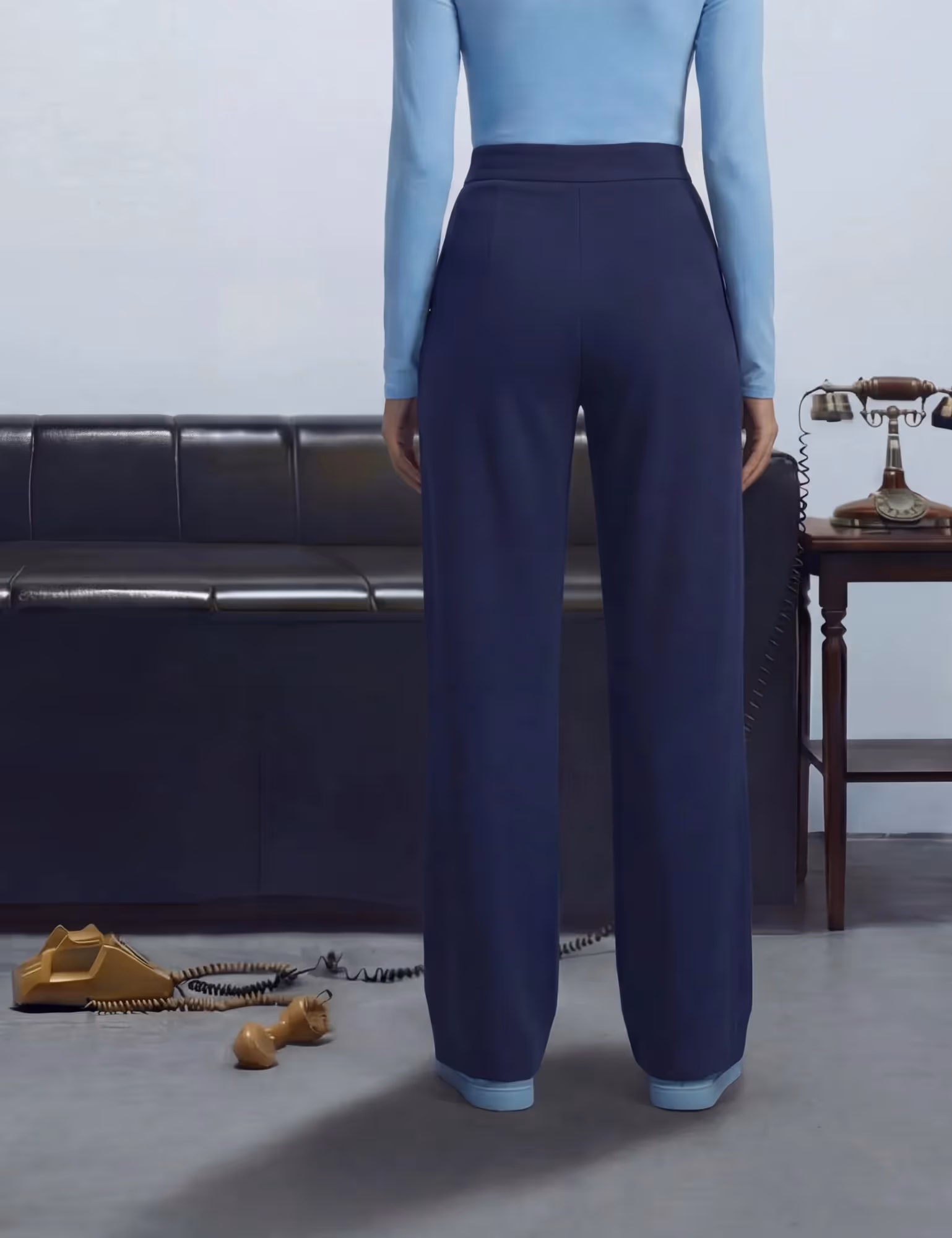 High Waisted Multi Pocket Straight Leg Casual Pants image 8