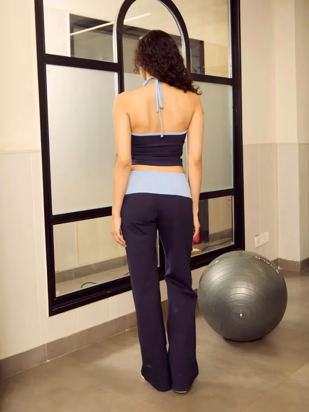 Jersey Halter Top and Flare Legging image 3