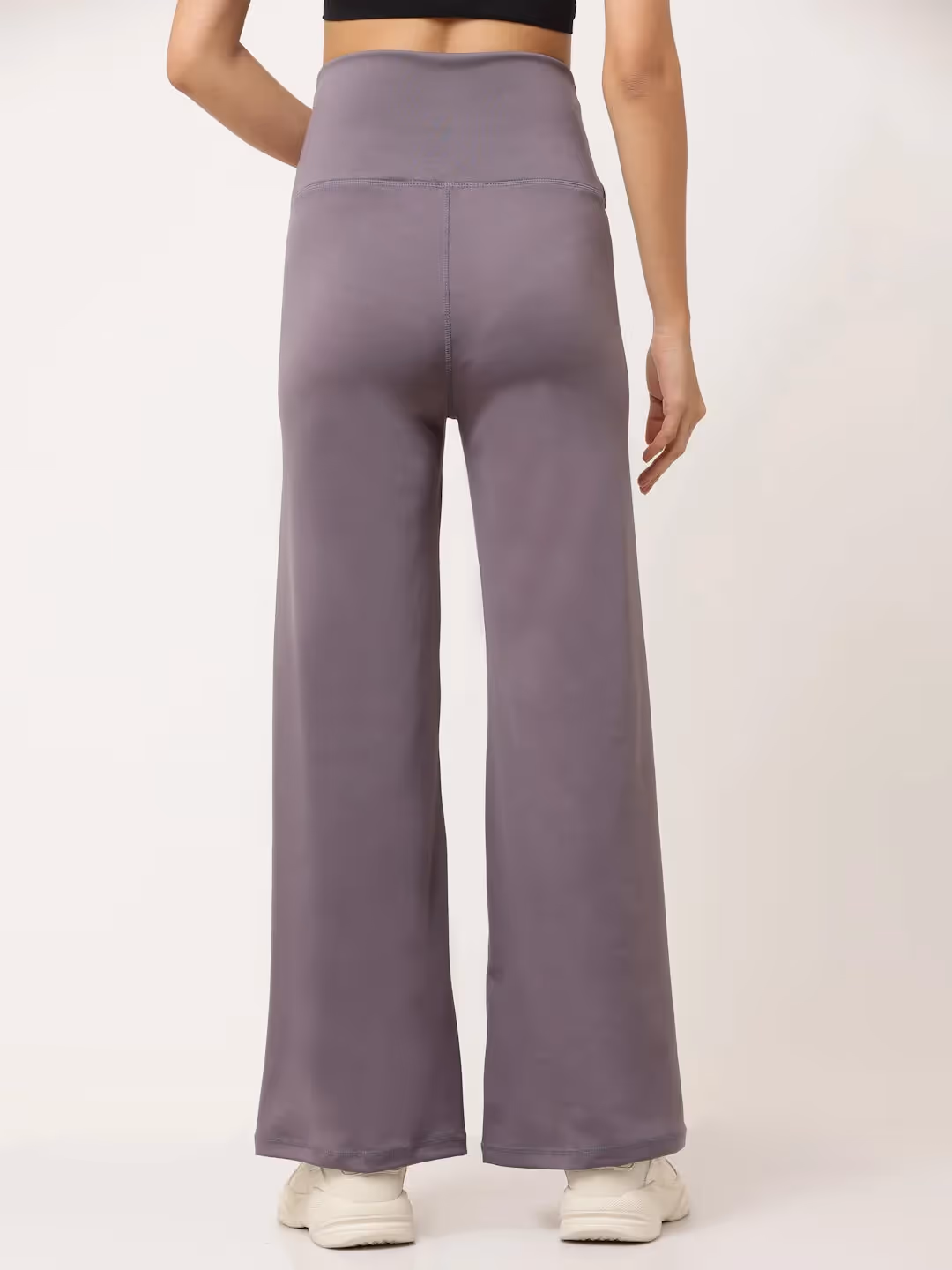 Lavender Flared High Rise Full Length Yoga Pants image 3