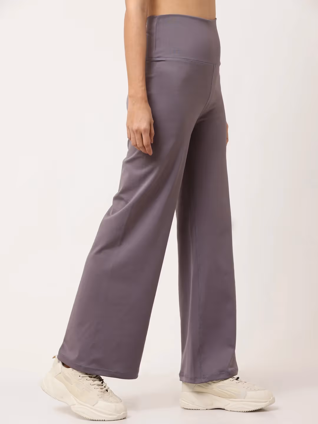 Lavender Flared High Rise Full Length Yoga Pants image 4