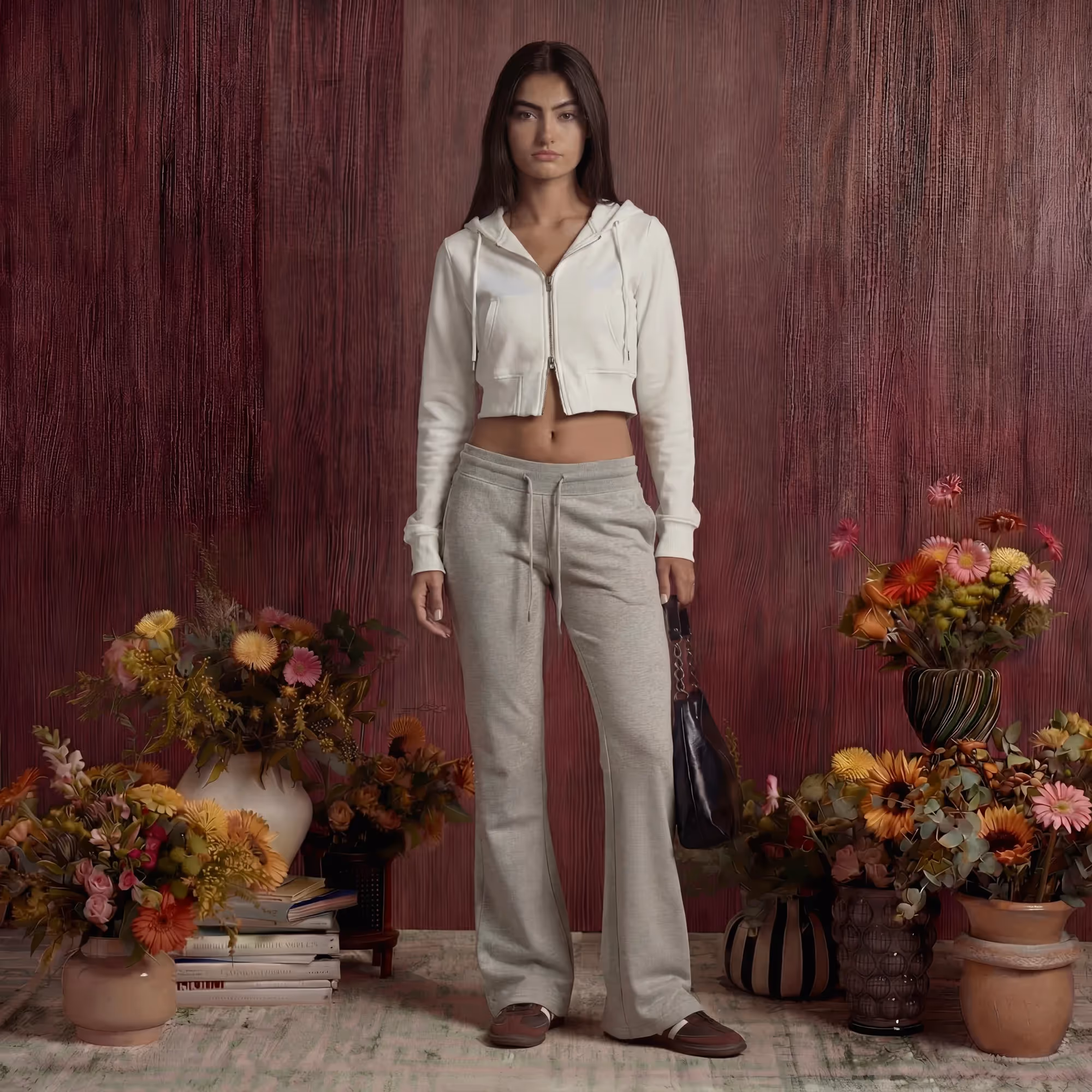 Low Rise Flared Sweatpants  image 2
