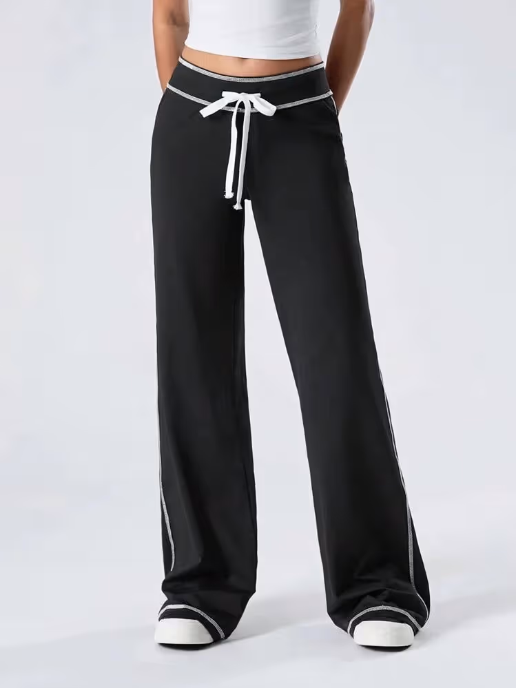 Low Waist Stitch Pants image 1