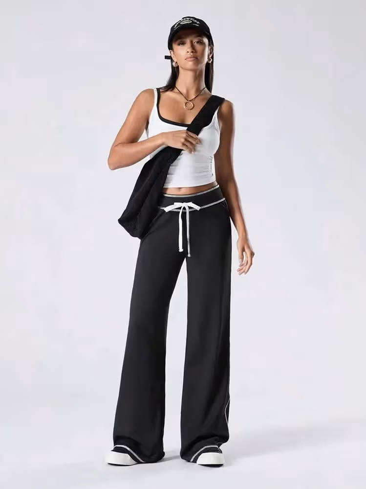 Low Waist Stitch Pants  image 2