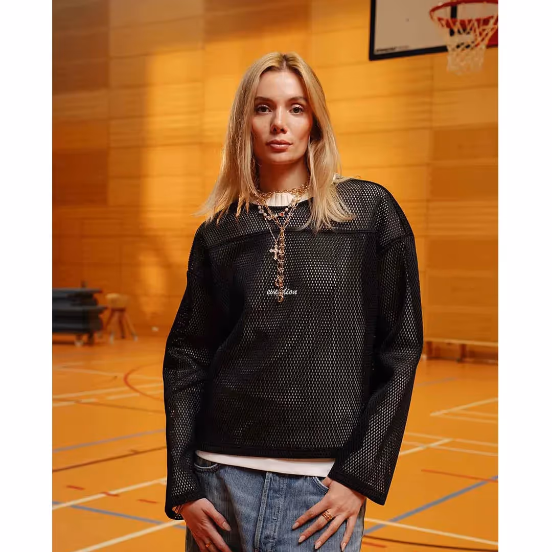 Mesh Long Sleeve Shirt  image 2