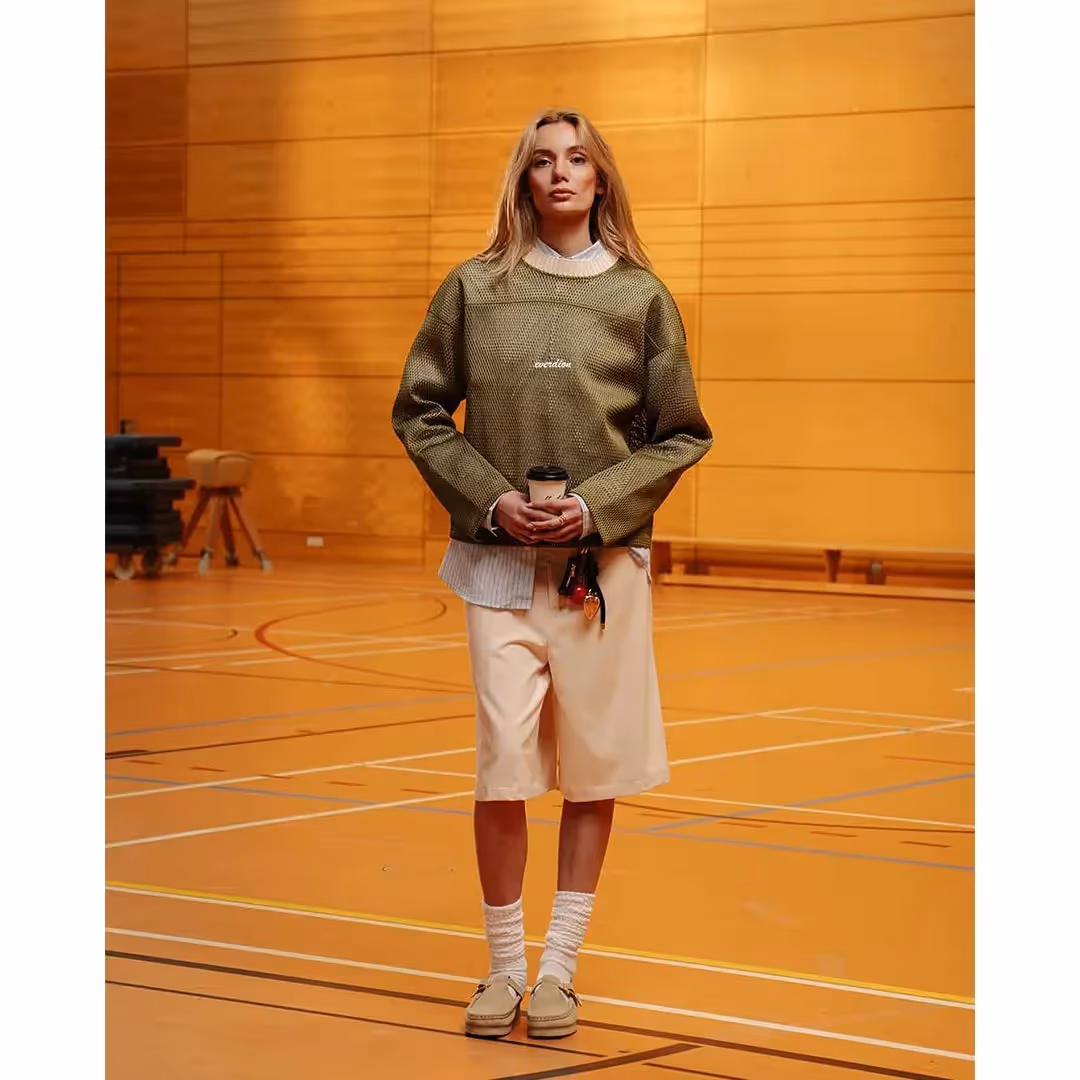 Mesh Long Sleeve Shirt  image 5