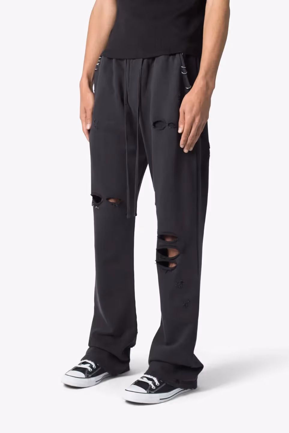 Metal Ring Flared Sweatpants image 2
