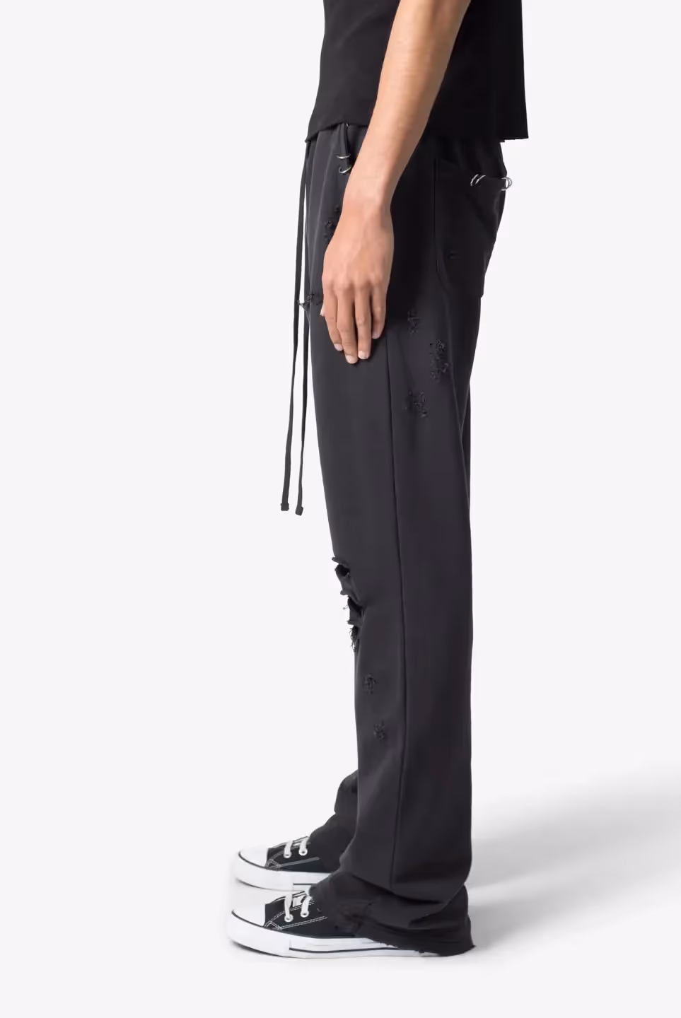 Metal Ring Flared Sweatpants image 3