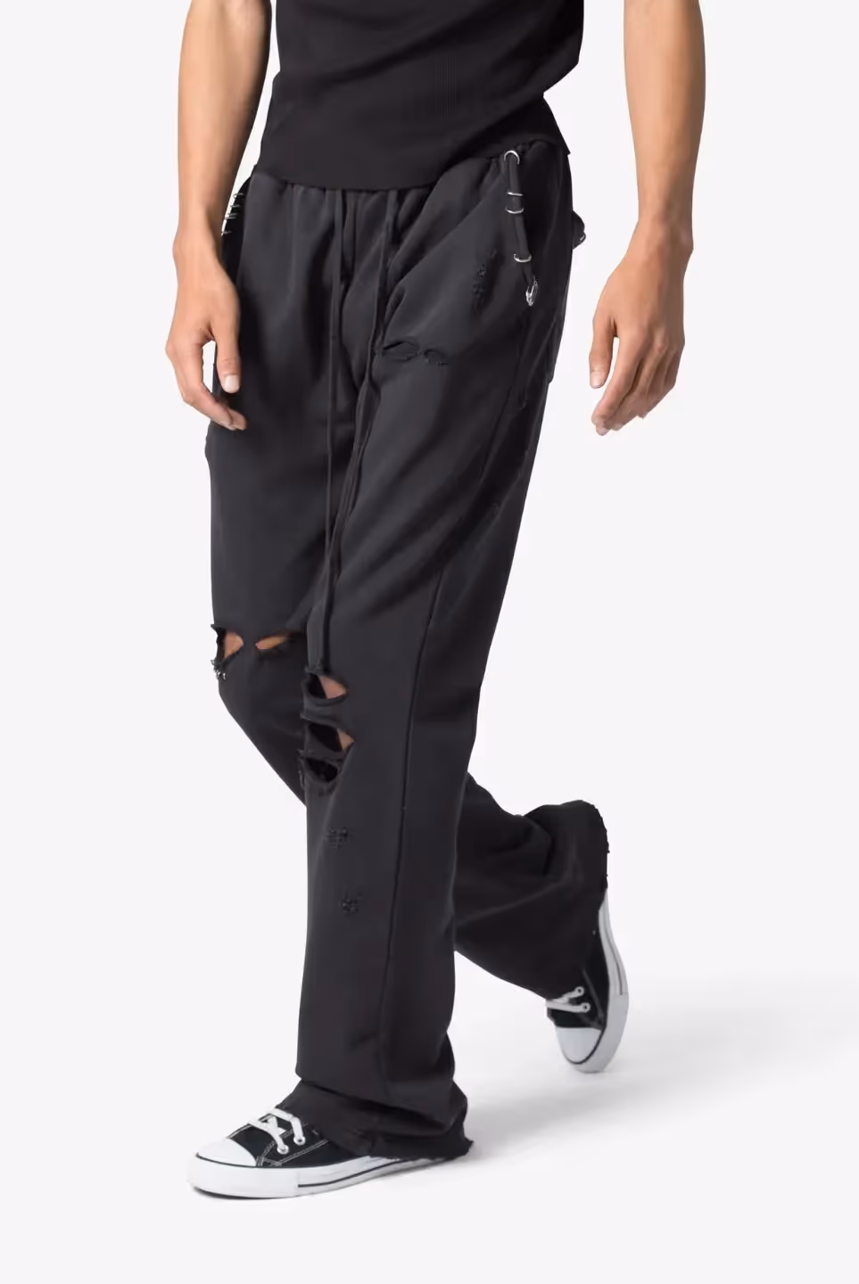 Metal Ring Flared Sweatpants image 6