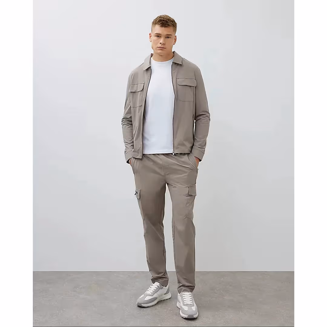 Muscle Fit Shacket And Cargo image 1