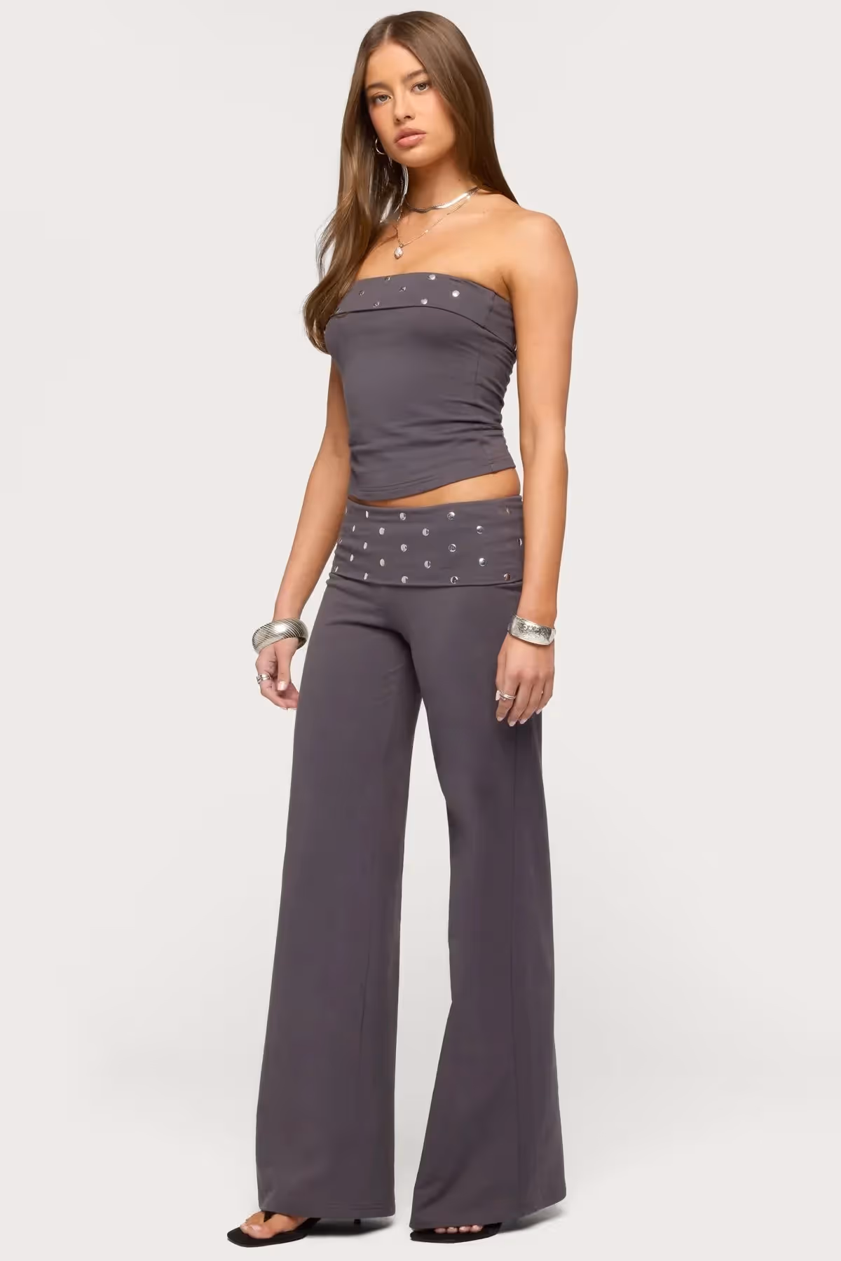 Muse Studded Foldover Tube Top and Legging image 1