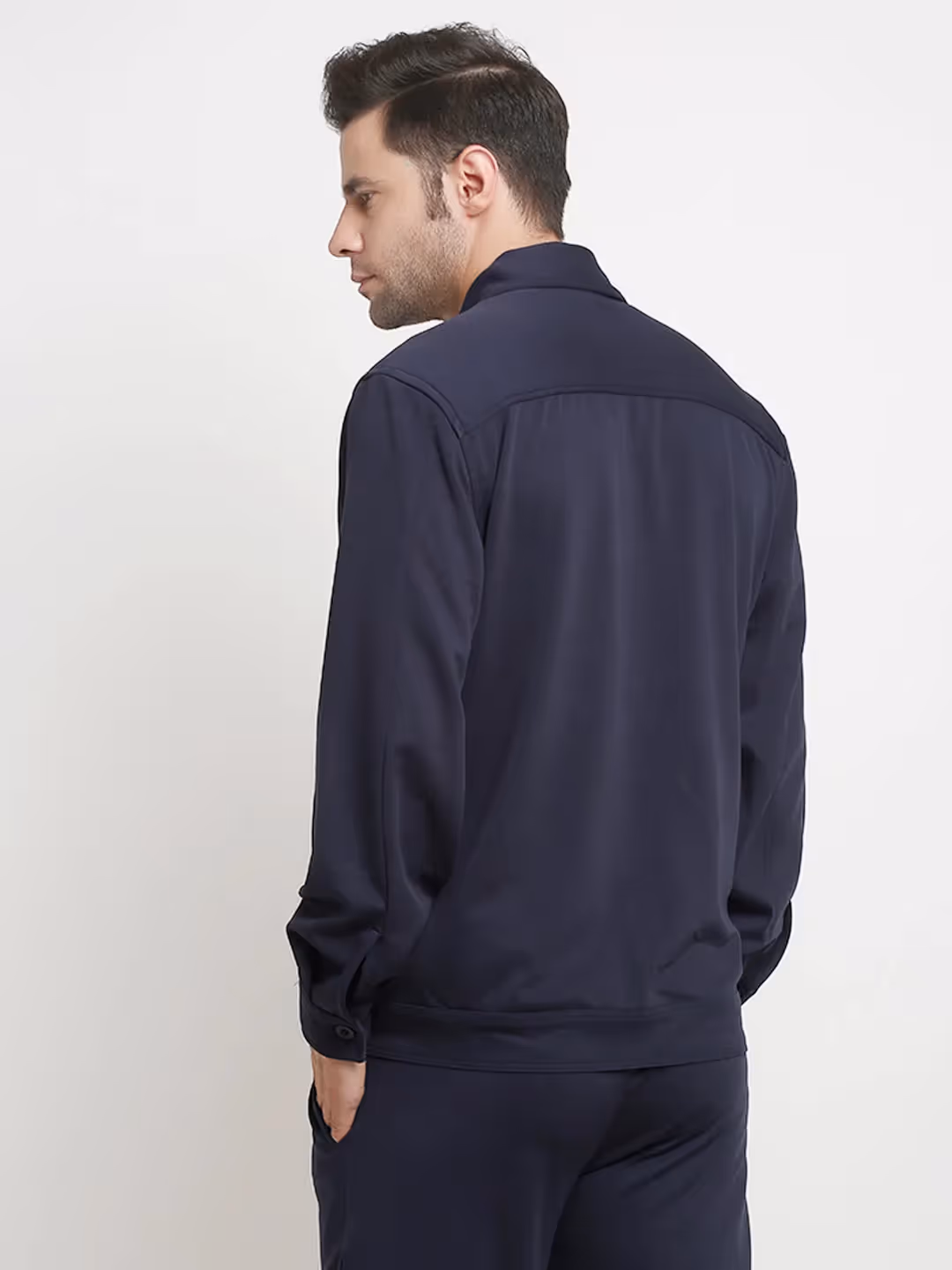 Navy Blue Cargo Utility Shacket image 3