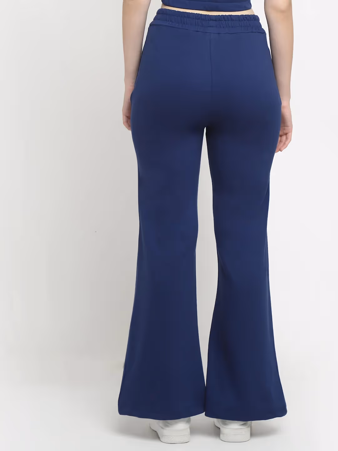 Navy Blue Flared Track Pants  image 2