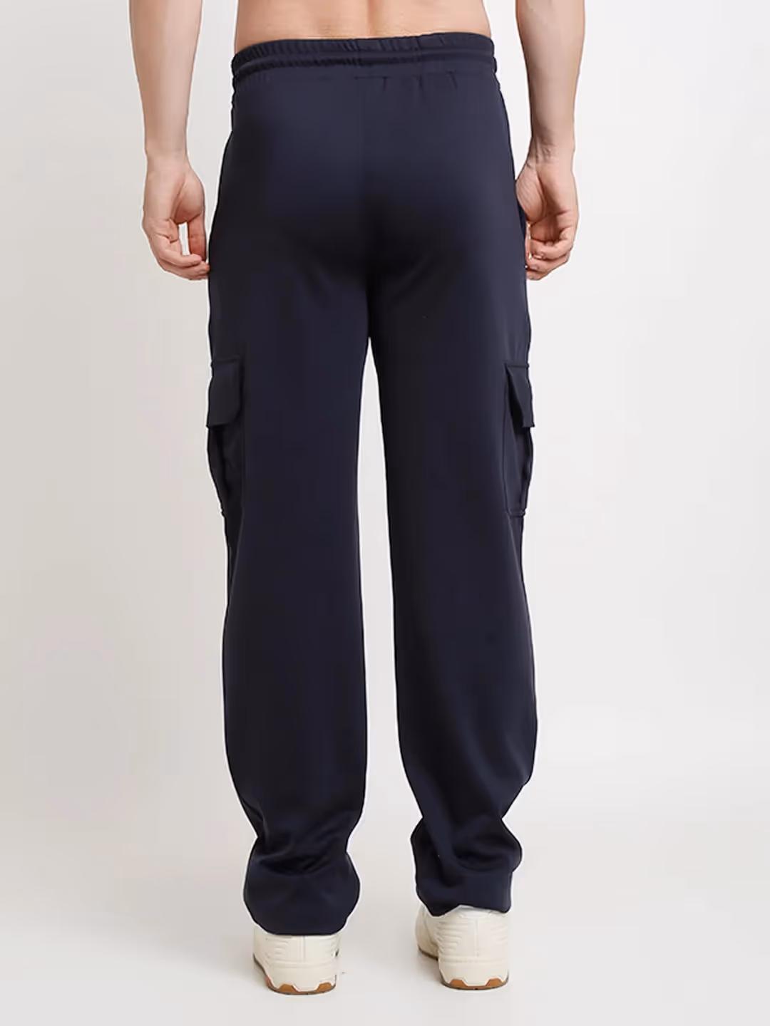 Navy Blue Slim Fit Cargo Pants image 5