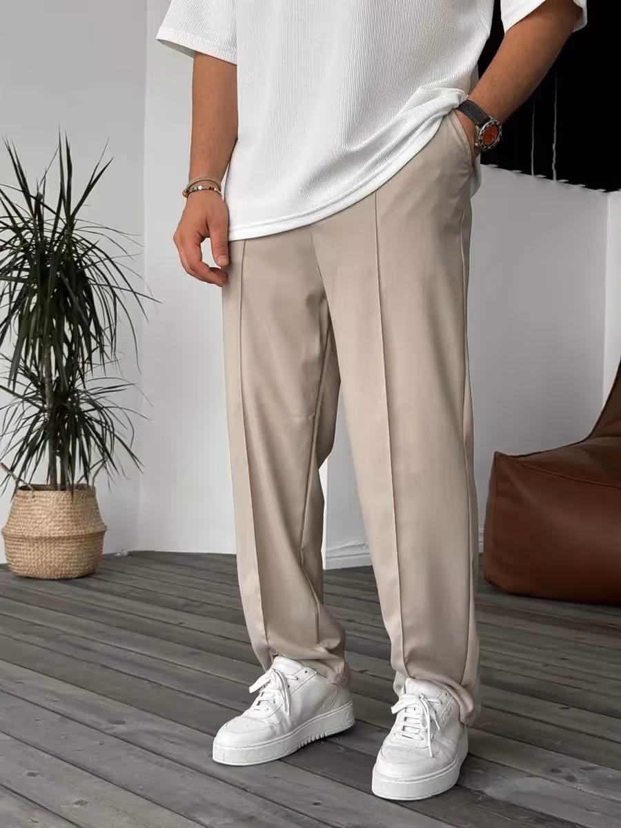 Office Straight Fit Pants image 1