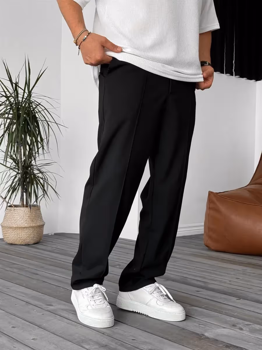 Office Straight Fit Pants image 6