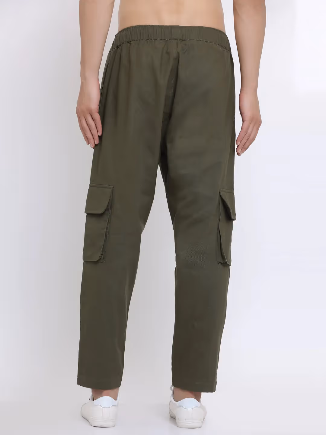 Olive Multi-Pocket Cargo Pants image 5