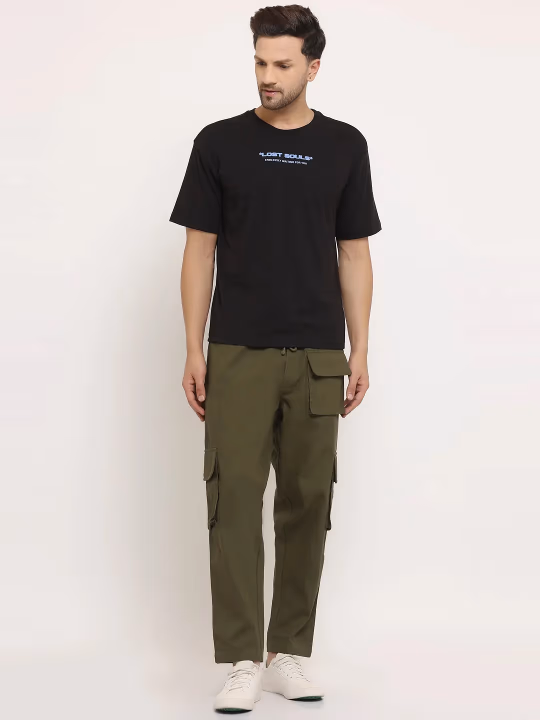Olive Multi-Pocket Cargo Pants image 6