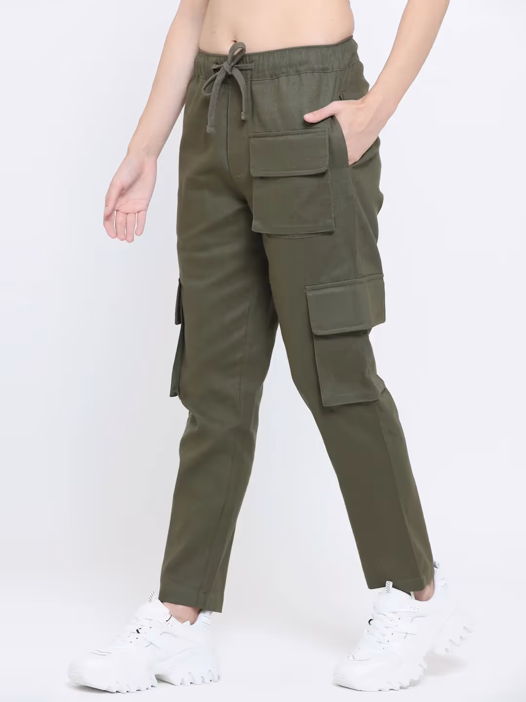 Olive Utility Cargo Pants image 3