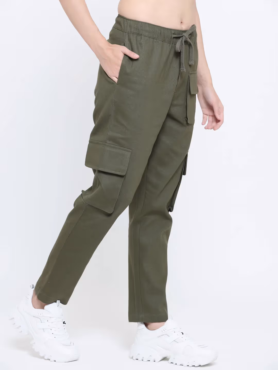 Olive Utility Cargo Pants image 4