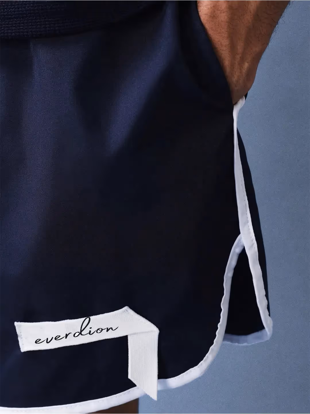 Patch Label Contrast Piping Shorts image 5