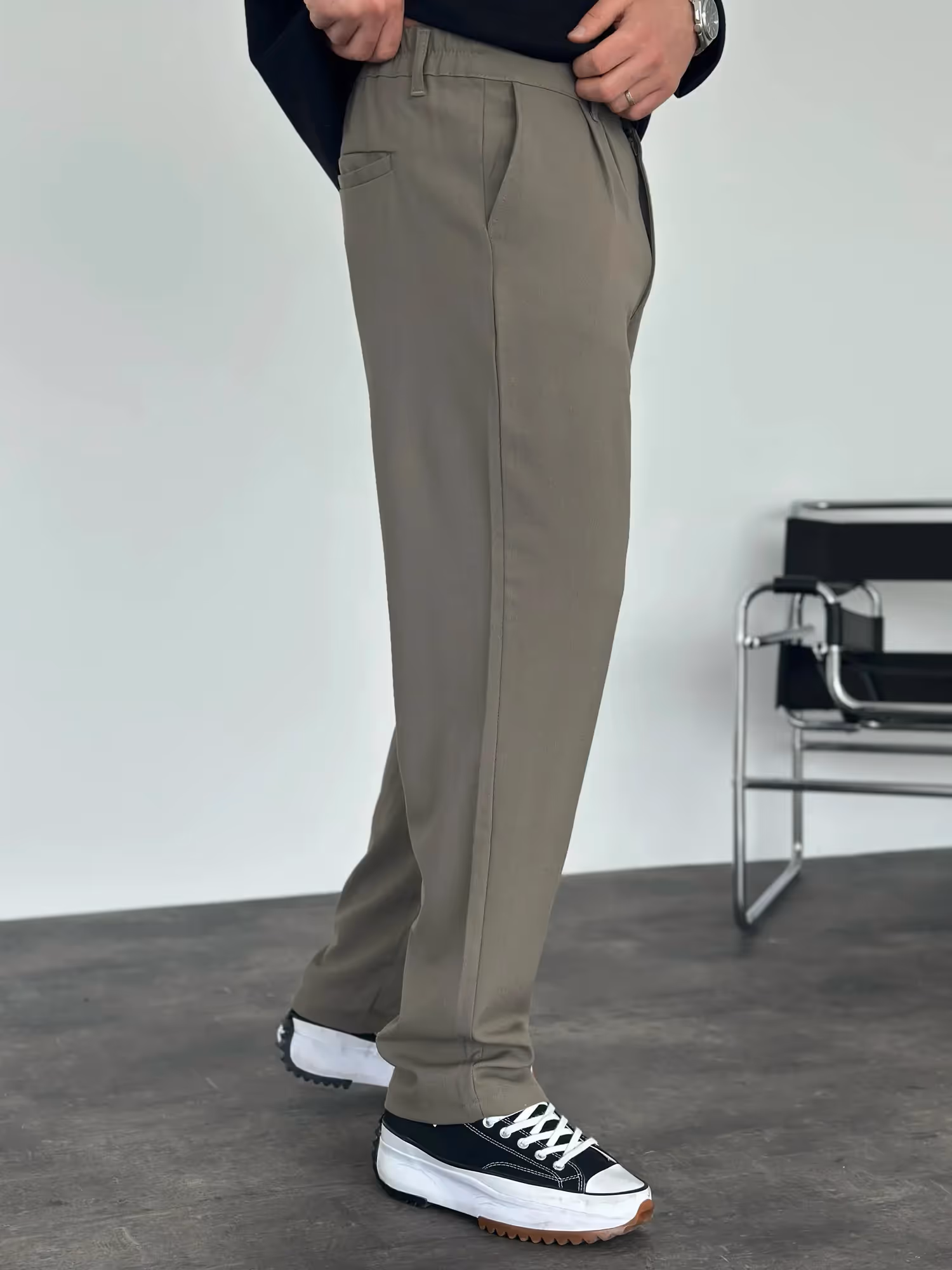Pleated Office Pants image 5