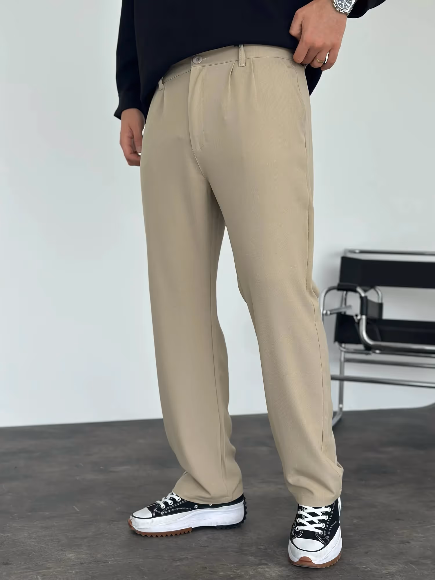 Pleated Office Pants image 7