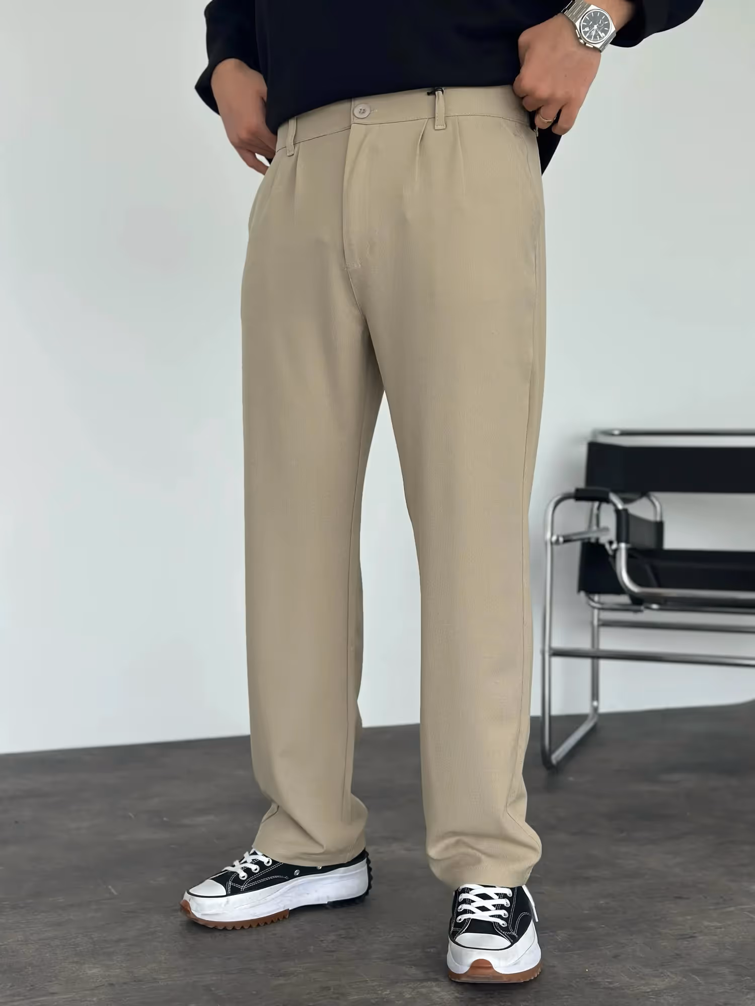 Pleated Office Pants image 9