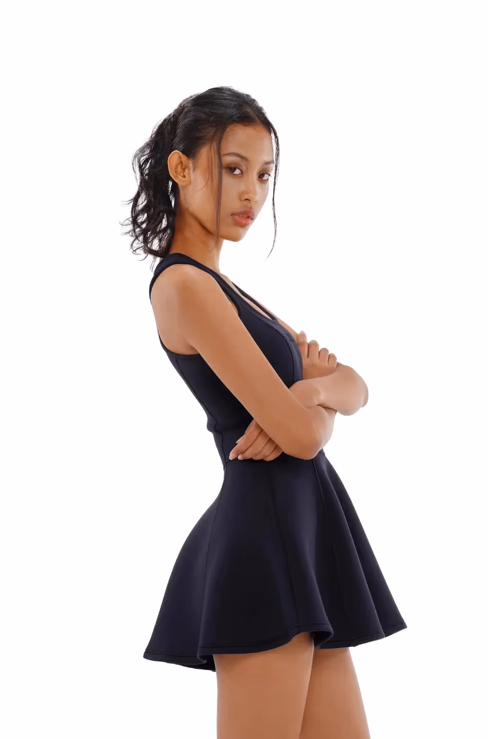 Pleated Scuba Tennis Dress image 2