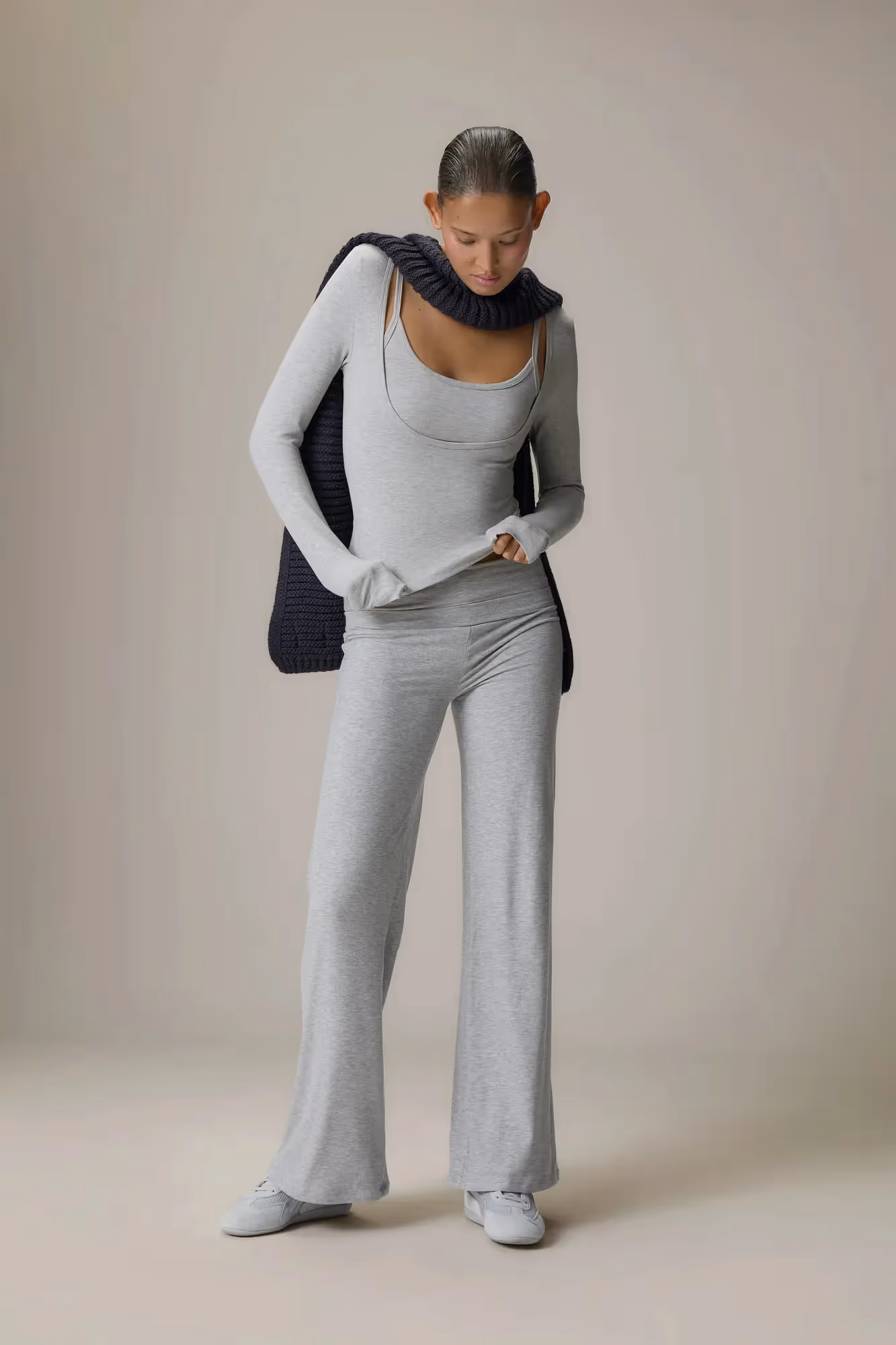 Scoop Neck Top and Fold Over Pant image 2