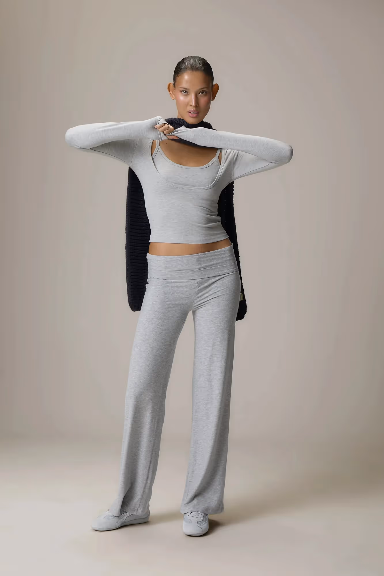 Scoop Neck Top and Fold Over Pant image 3