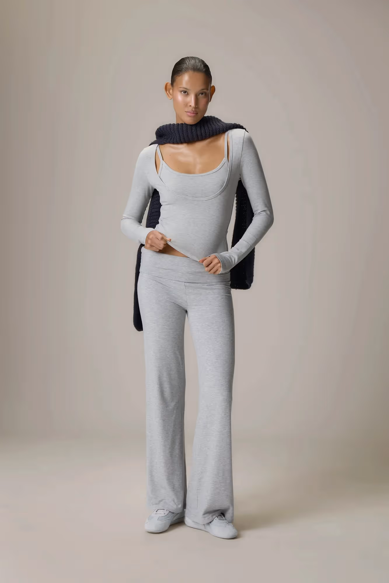 Scoop Neck Top and Fold Over Pant image 5