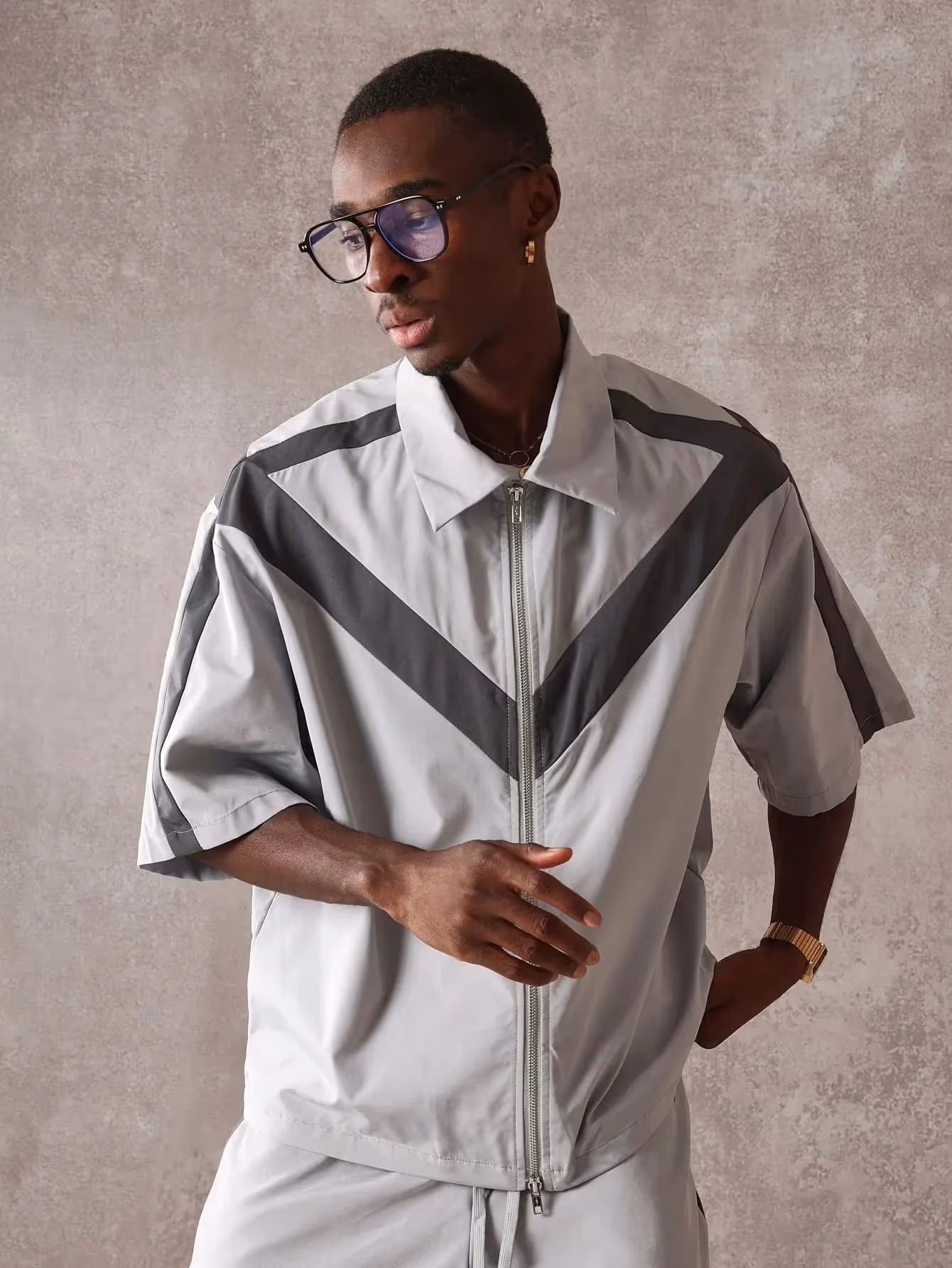 Short Sleeve Boxy Shirt and Shorts  image 3