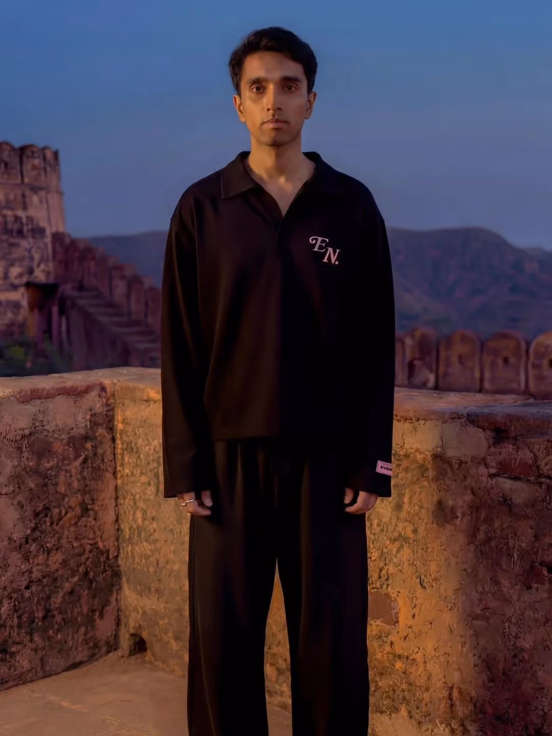 Signature Polo Oversized Full Sleeve Tee image 1
