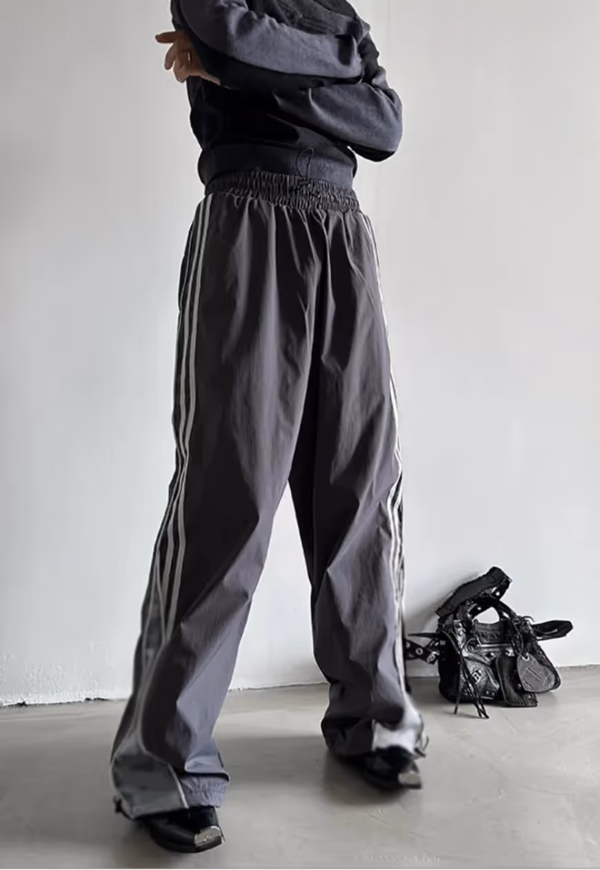 Striped Parachute Pants  image 9