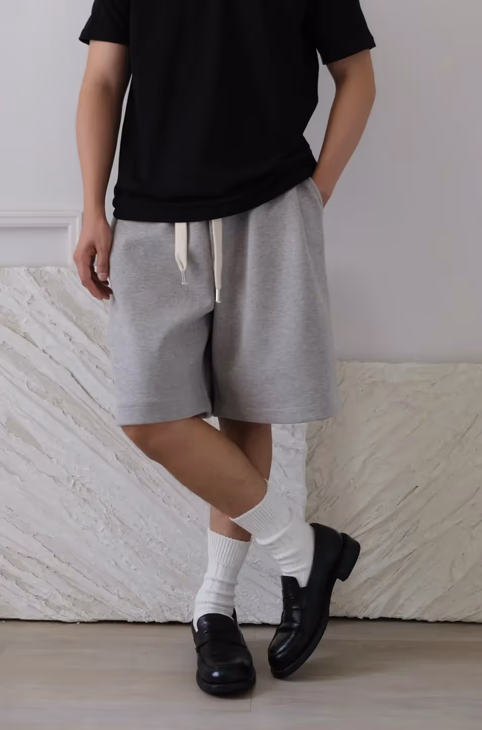 Sweat Shorts With Cotton Belt image 4