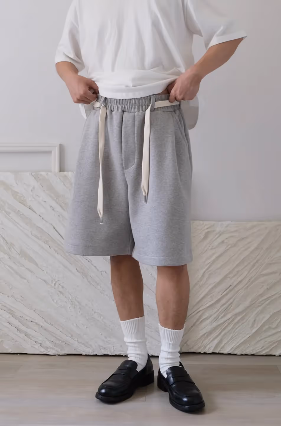 Sweat Shorts With Cotton Belt image 7