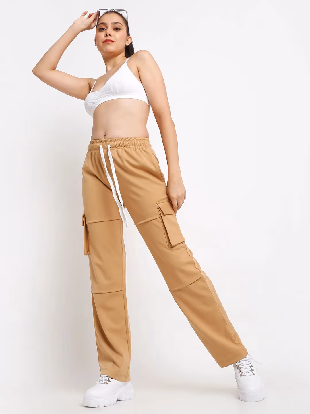 Tan Utility Cargo Pants image 1