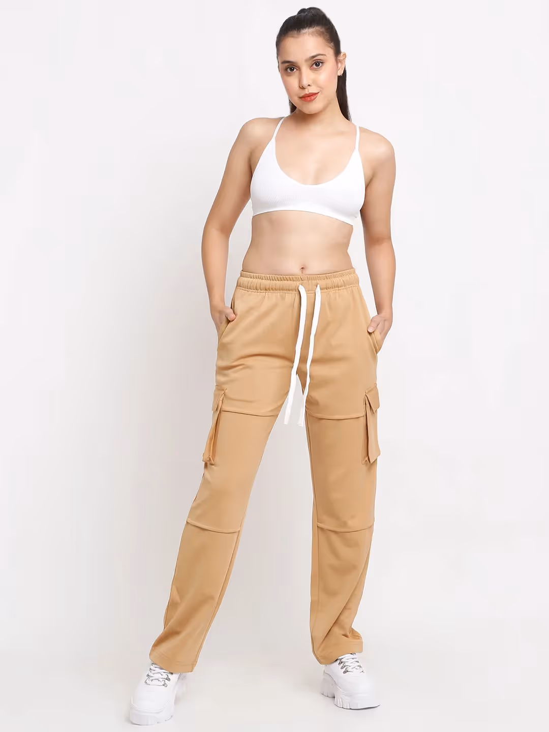 Tan Utility Cargo Pants  image 2