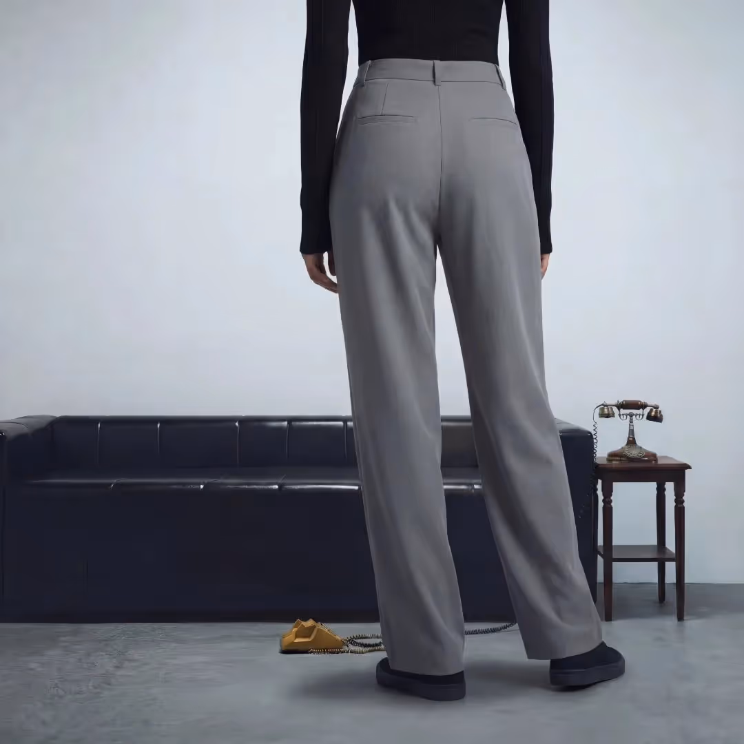 Tek Air High Waisted Side Pocket Straight Leg Work Pants image 2