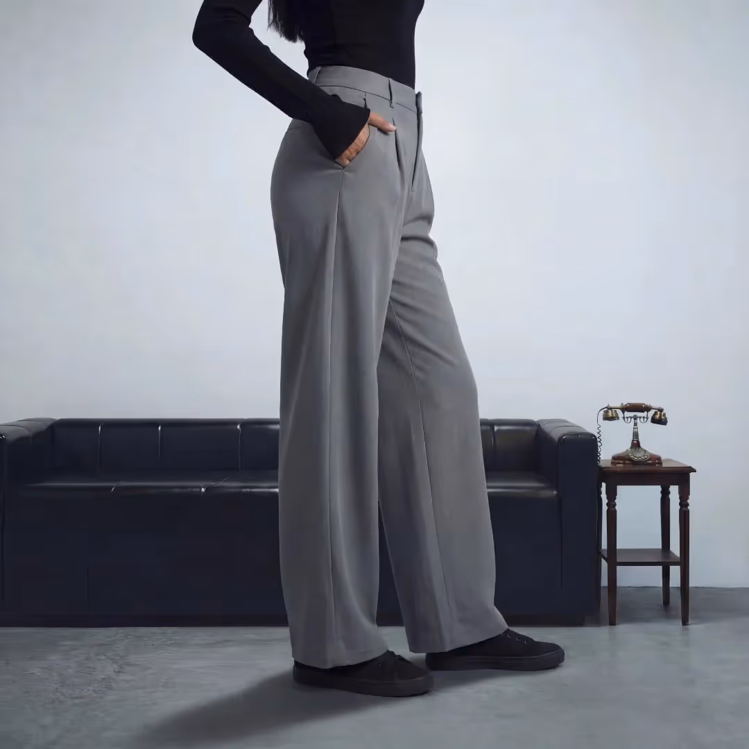 Tek Air High Waisted Side Pocket Straight Leg Work Pants image 3