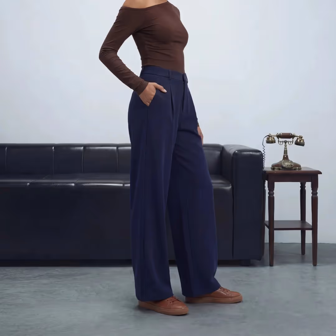Tek Air High Waisted Side Pocket Straight Leg Work Pants image 8
