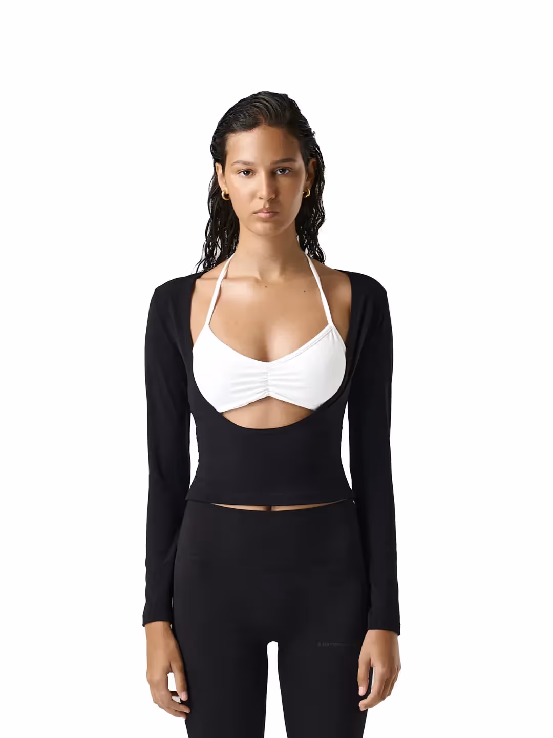 Twinnie Halterneck Bralette With Scoop Neck Top image 1