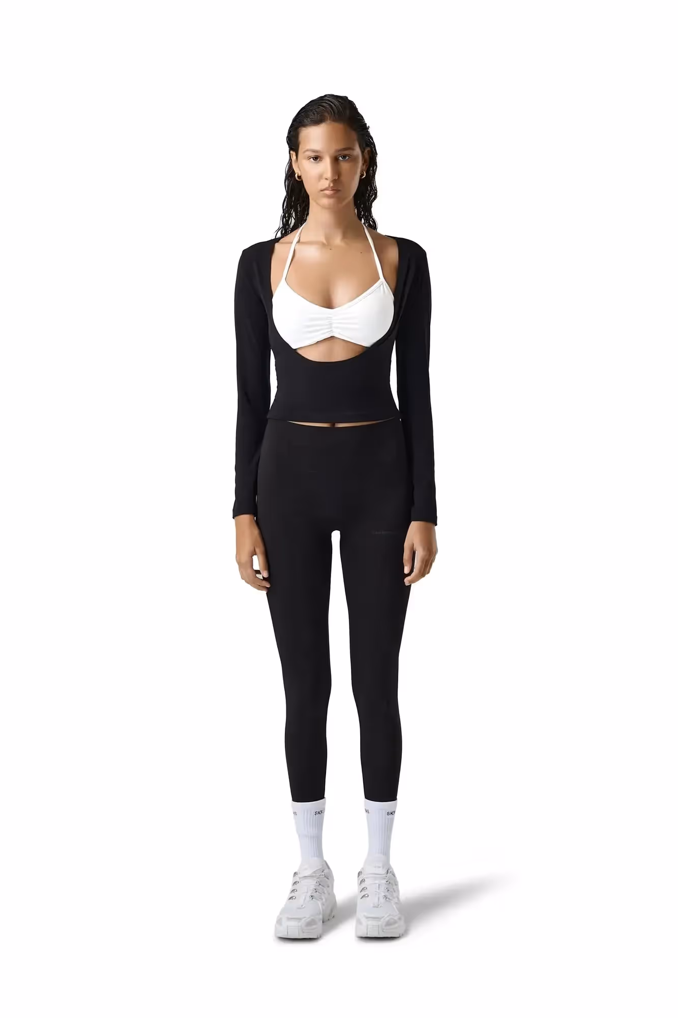 Twinnie Halterneck Bralette With Scoop Neck Top  image 2