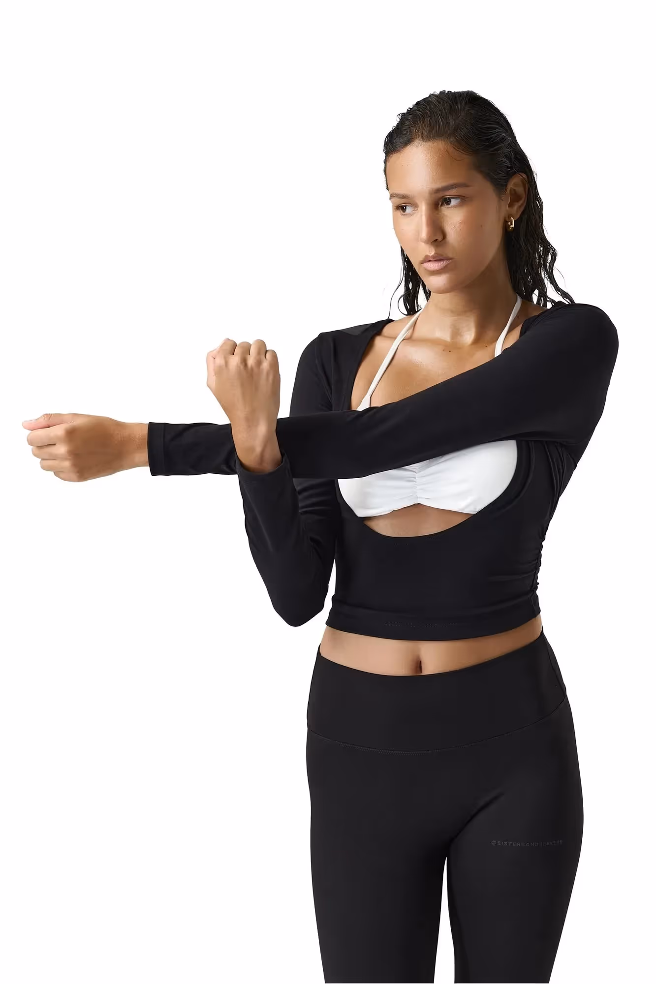 Twinnie Halterneck Bralette With Scoop Neck Top  image 3