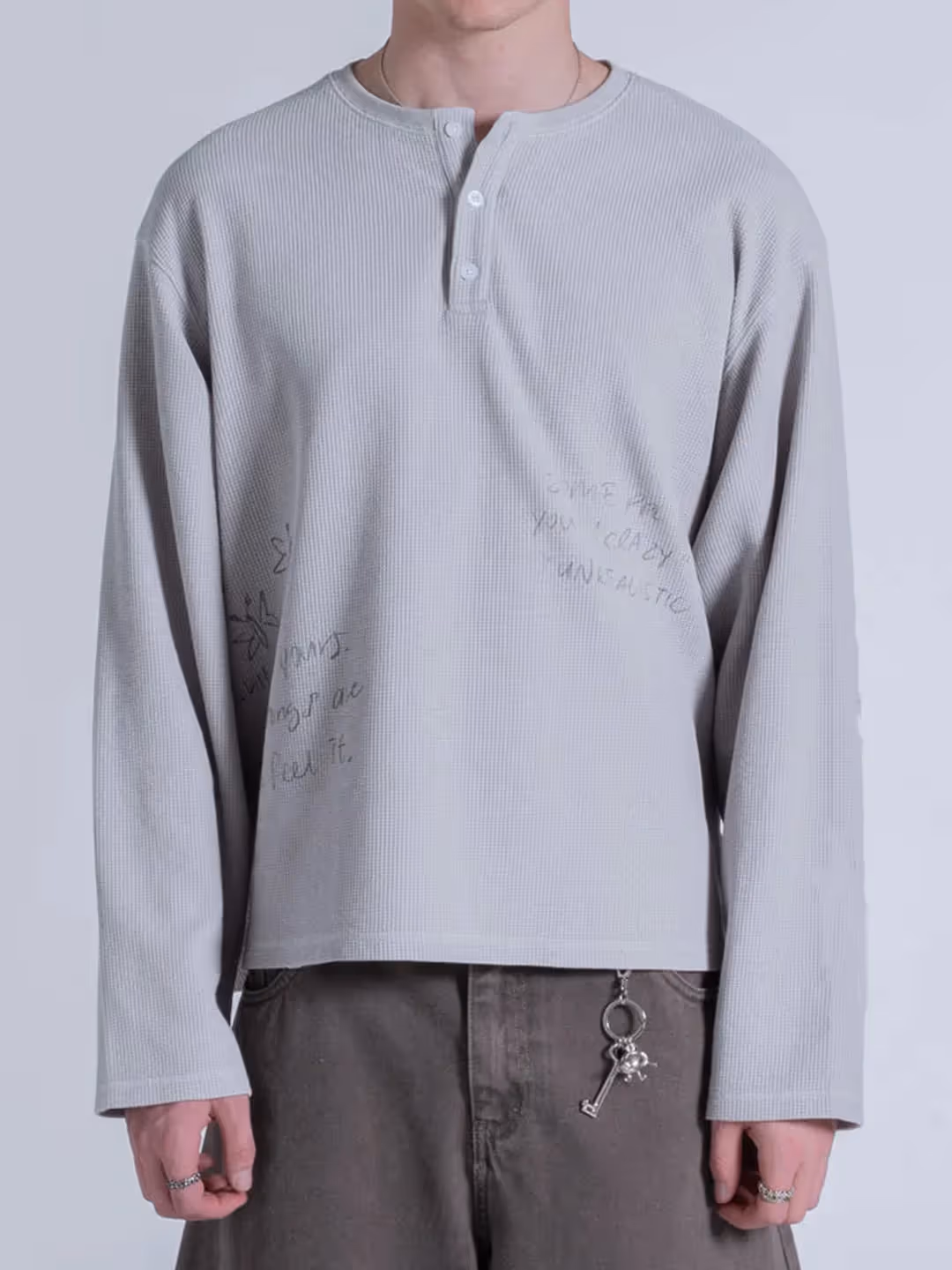 Unrealistic Button Waffle Long Sleeve Tee  image 18
