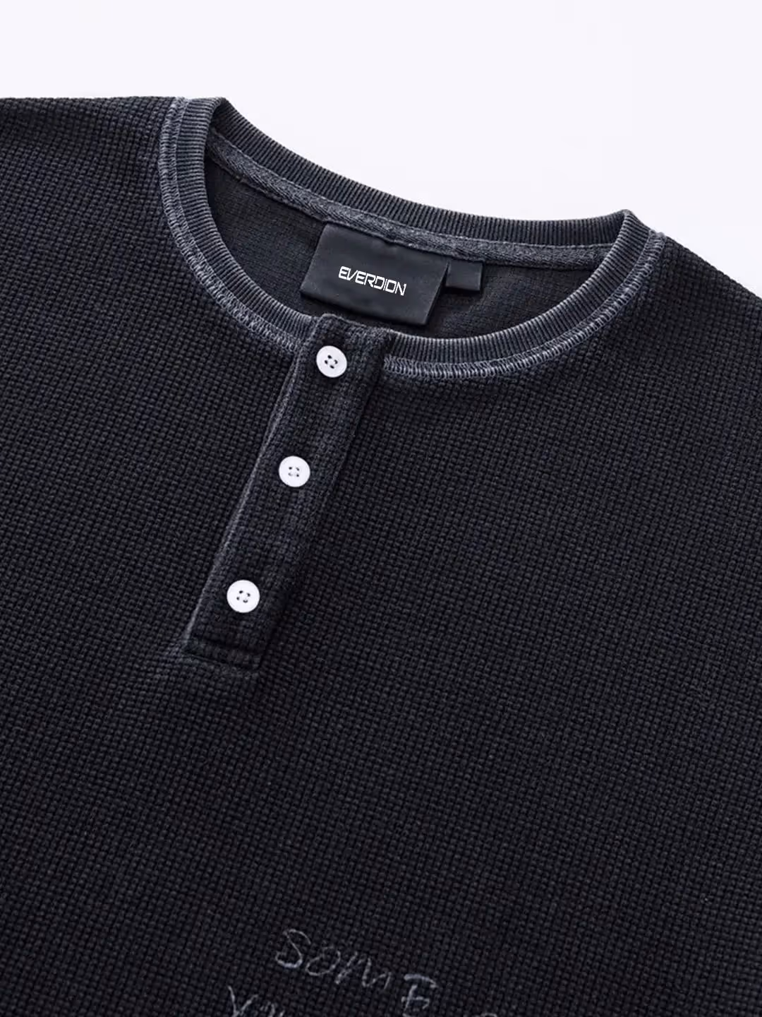 Unrealistic Button Waffle Long Sleeve Tee  image 5