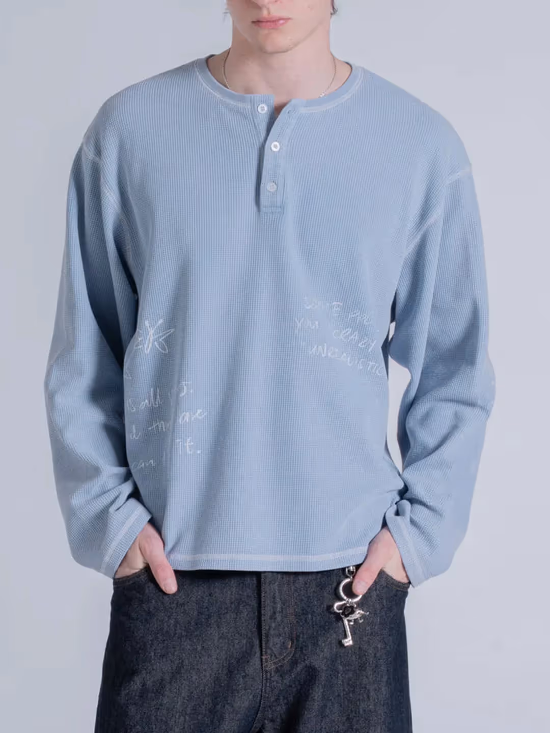 Unrealistic Button Waffle Long Sleeve Tee  image 9