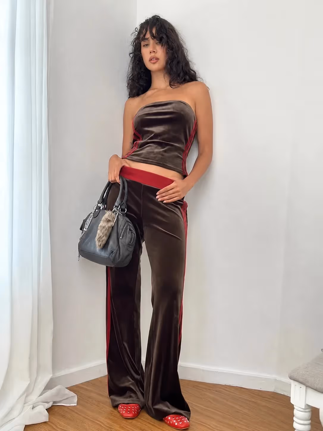 Velour Top and Trouser image 1