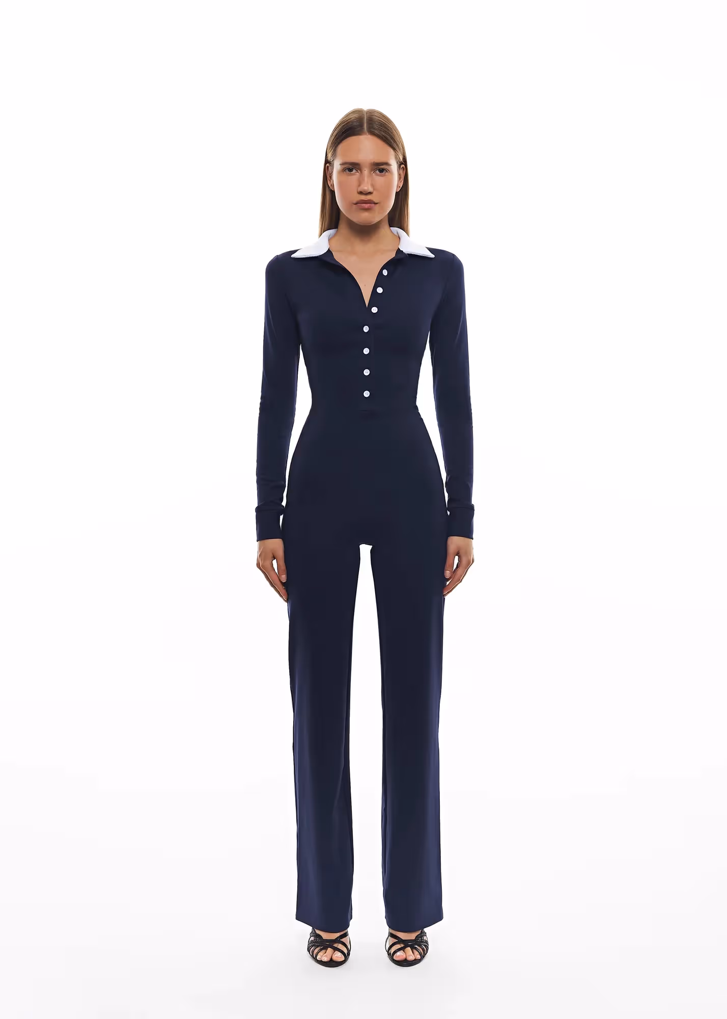 White Collar Catsuit  image 4