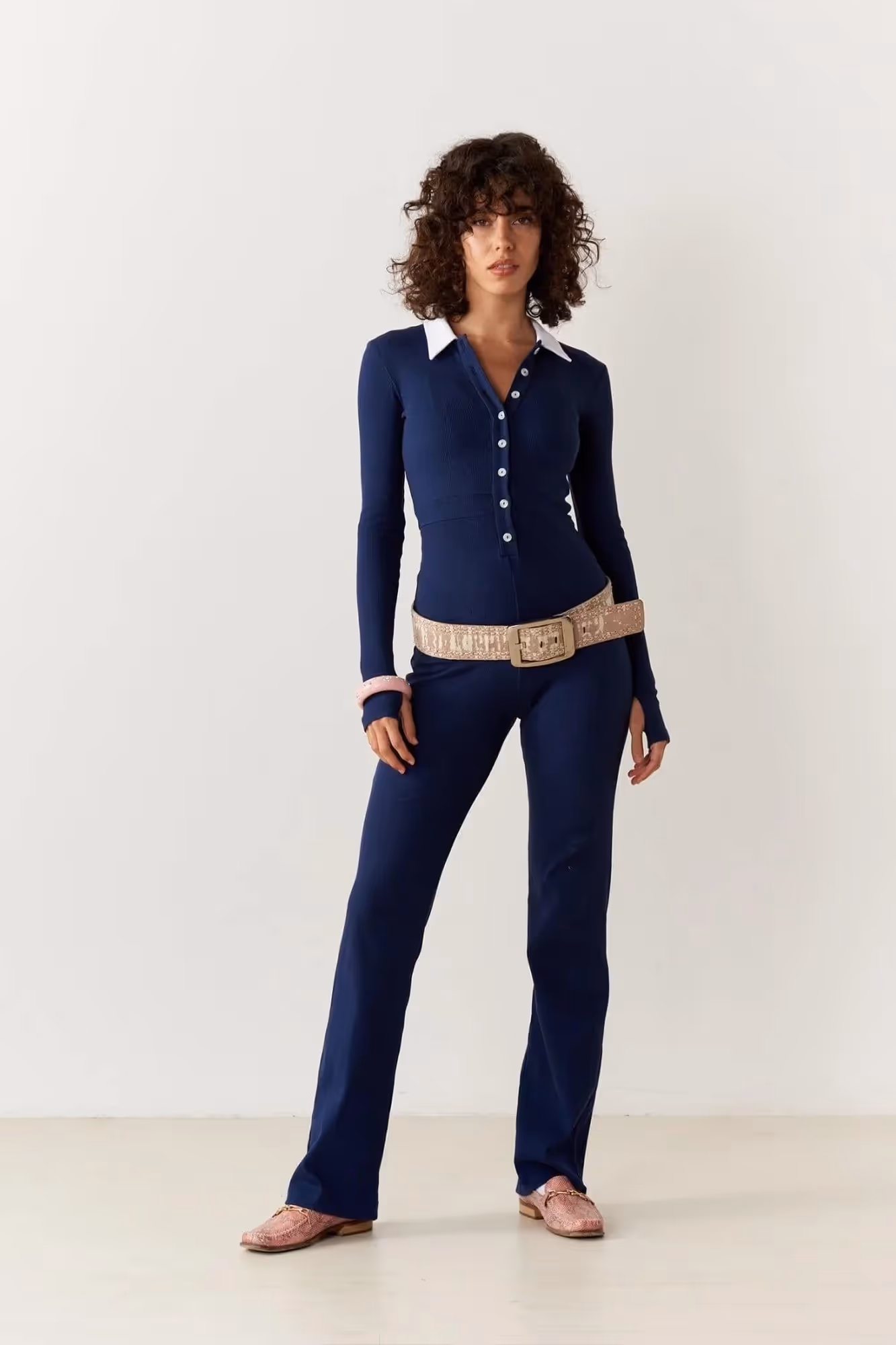 White Collar Catsuit  image 7